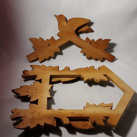 Vintage Cuckoo Clock Front Design Parts